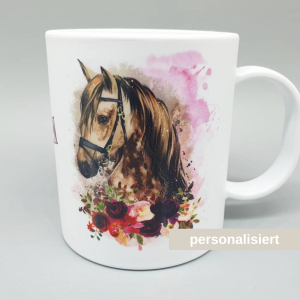 personalisierte Tasse Pferd