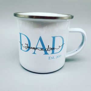 Emailletasse dad est