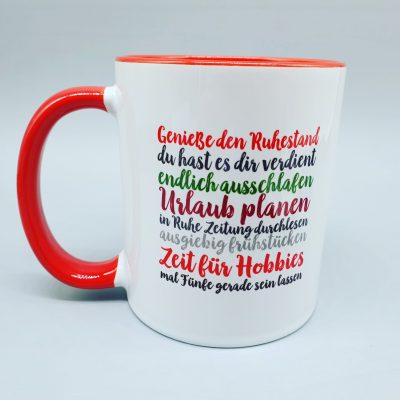 Tasse Geschenk Rente