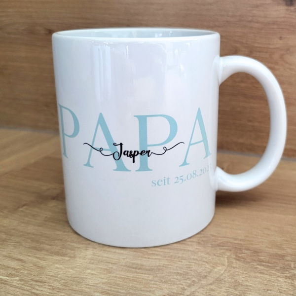 Tasse Papa mit Kindernamen personalisiert