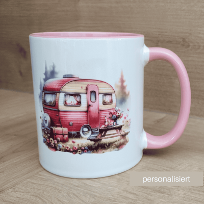 personalisierte Tasse camping