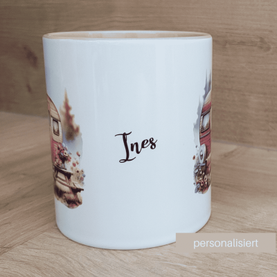 personalisierte Tasse camping